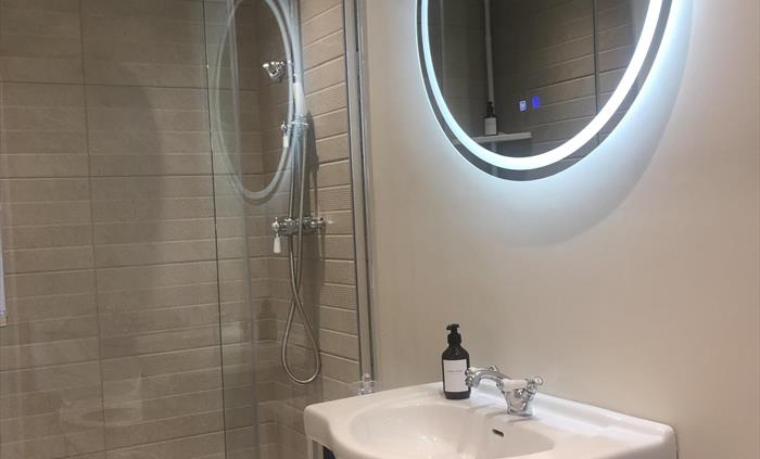 Rainfall shower in our King room